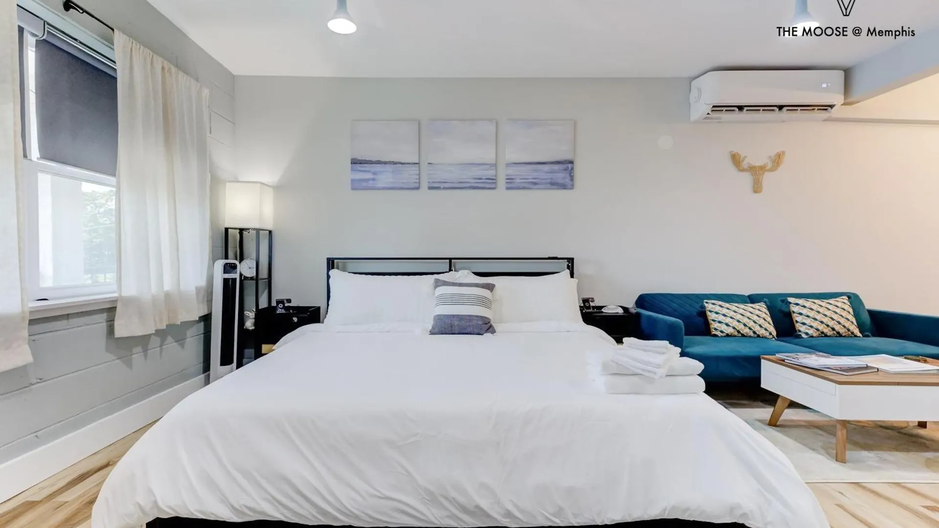 公寓 孟菲斯The Moose #11 - Luxe Modern Loft With King Bed, Free Parking & Wi-Fi公寓