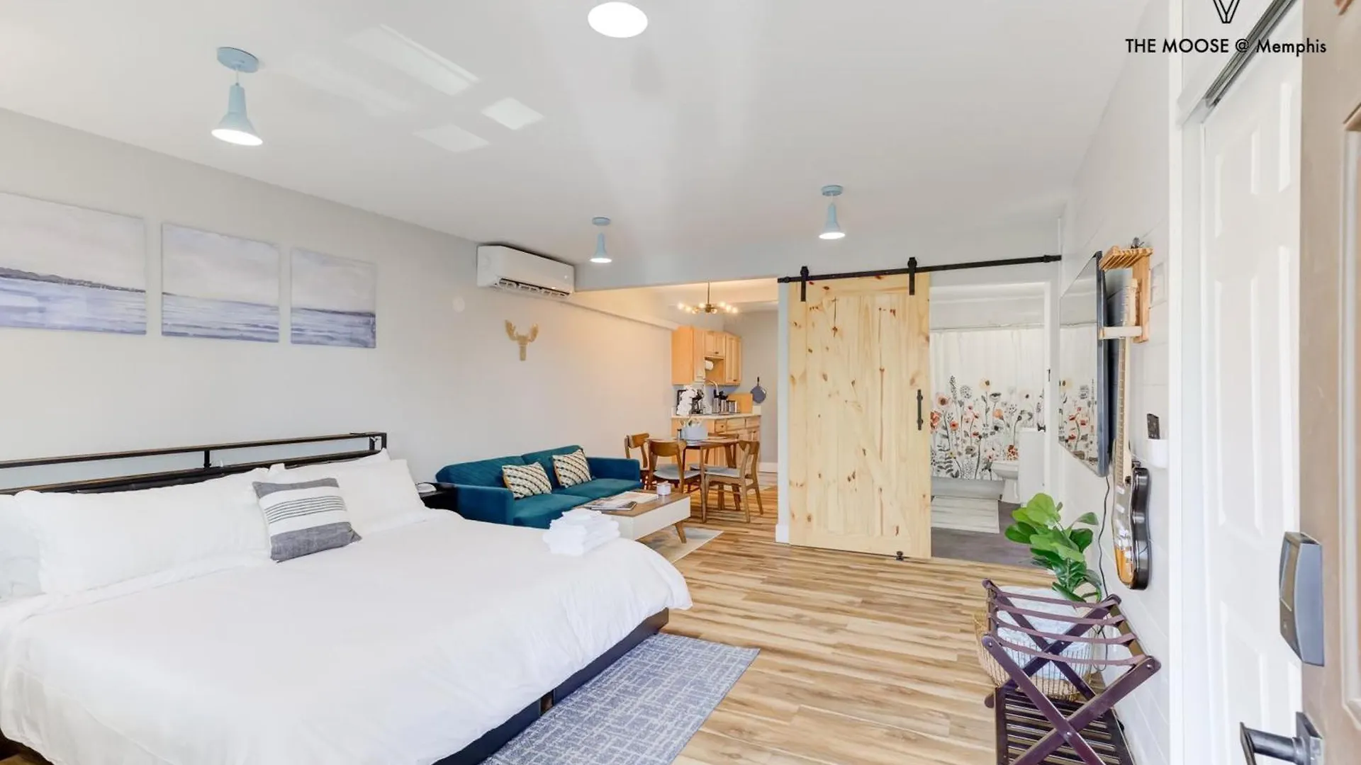 Apartament The Moose #11 - Luxe Modern Loft With King Bed, Free Parking & Wi-Fi Memphis